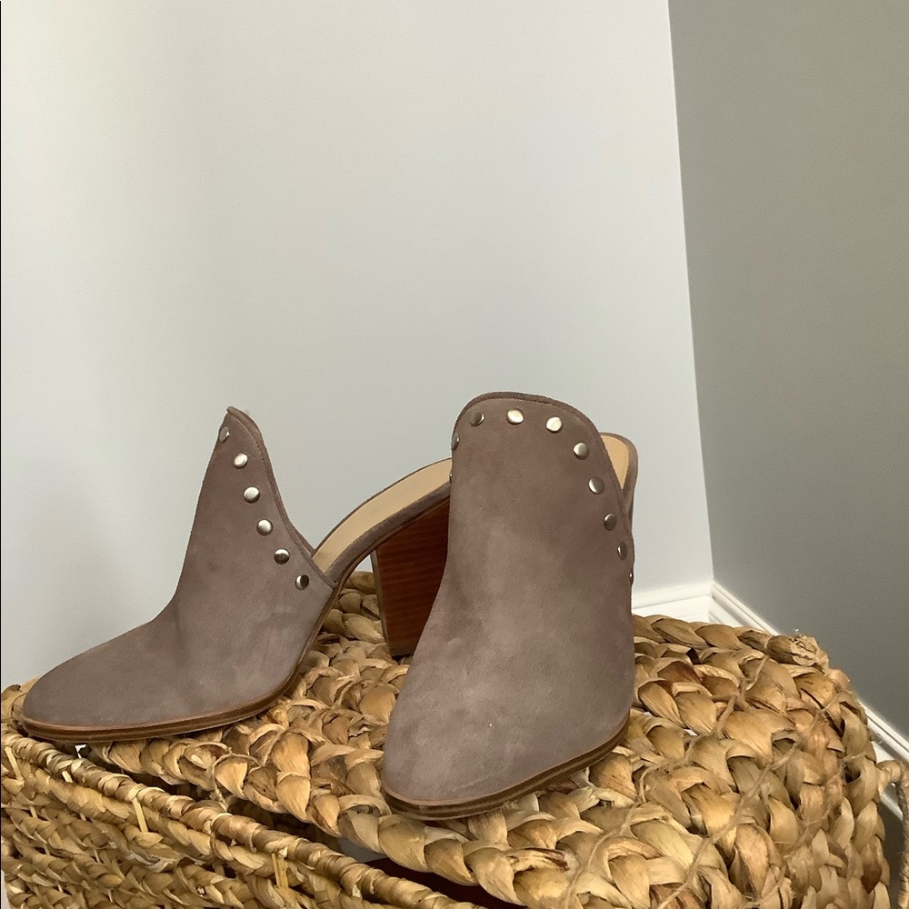 Michael kors open back heeled boots